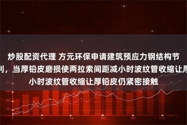 炒股配资代理 方元环保申请建筑预应力钢结构节点用连接装置专利,当厚铅皮磨损使两拉索间距减小时波纹管收缩让厚铅皮仍紧密接触